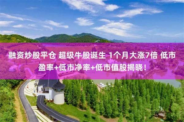 融资炒股平仓 超级牛股诞生 1个月大涨7倍 低市盈率+低市净率+低市值股揭晓！