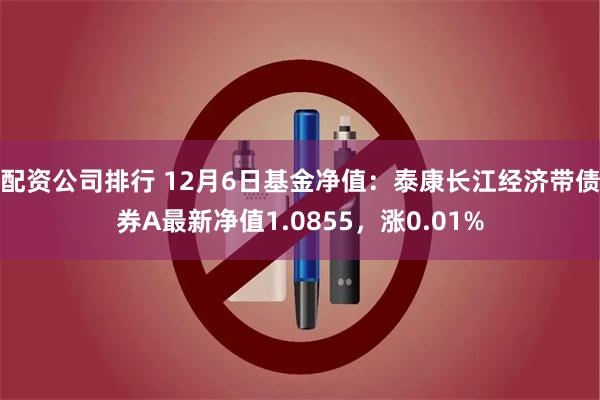 配资公司排行 12月6日基金净值：泰康长江经济带债券A最新净值1.0855，涨0.01%